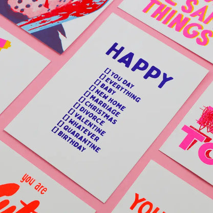 Studio Inktvis - Tarjeta de felicitación Feliz...