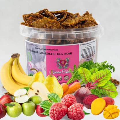 Konska Cukierenka - Natural fruity horse cookies 1L bag