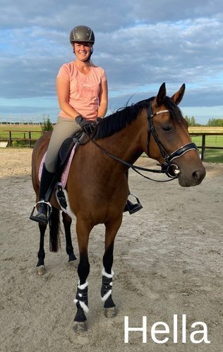 Lederen beenbeschermers met lamswol bont