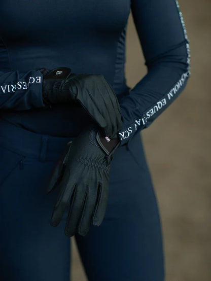 Equestrian Stockholm - Core Collection - Black Edition Riding Gloves Motion horse riding gloves