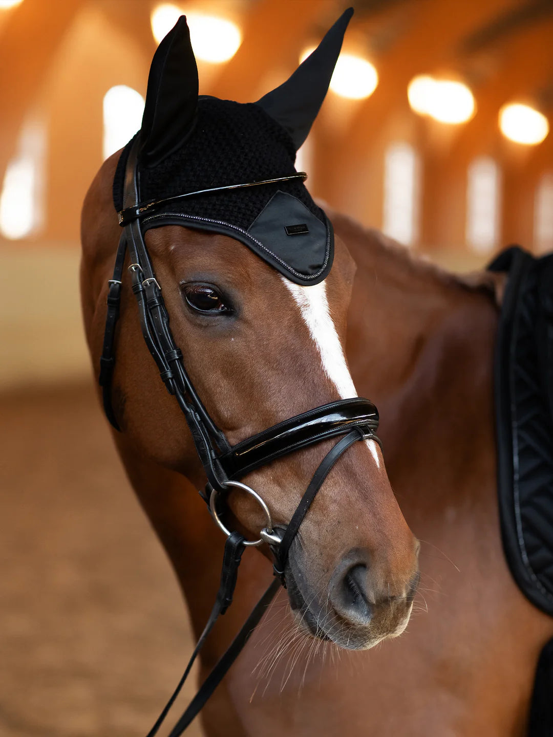 Equestrian Stockholm - Colección Core - Bonete para Orejas Negro Moderno oornetje