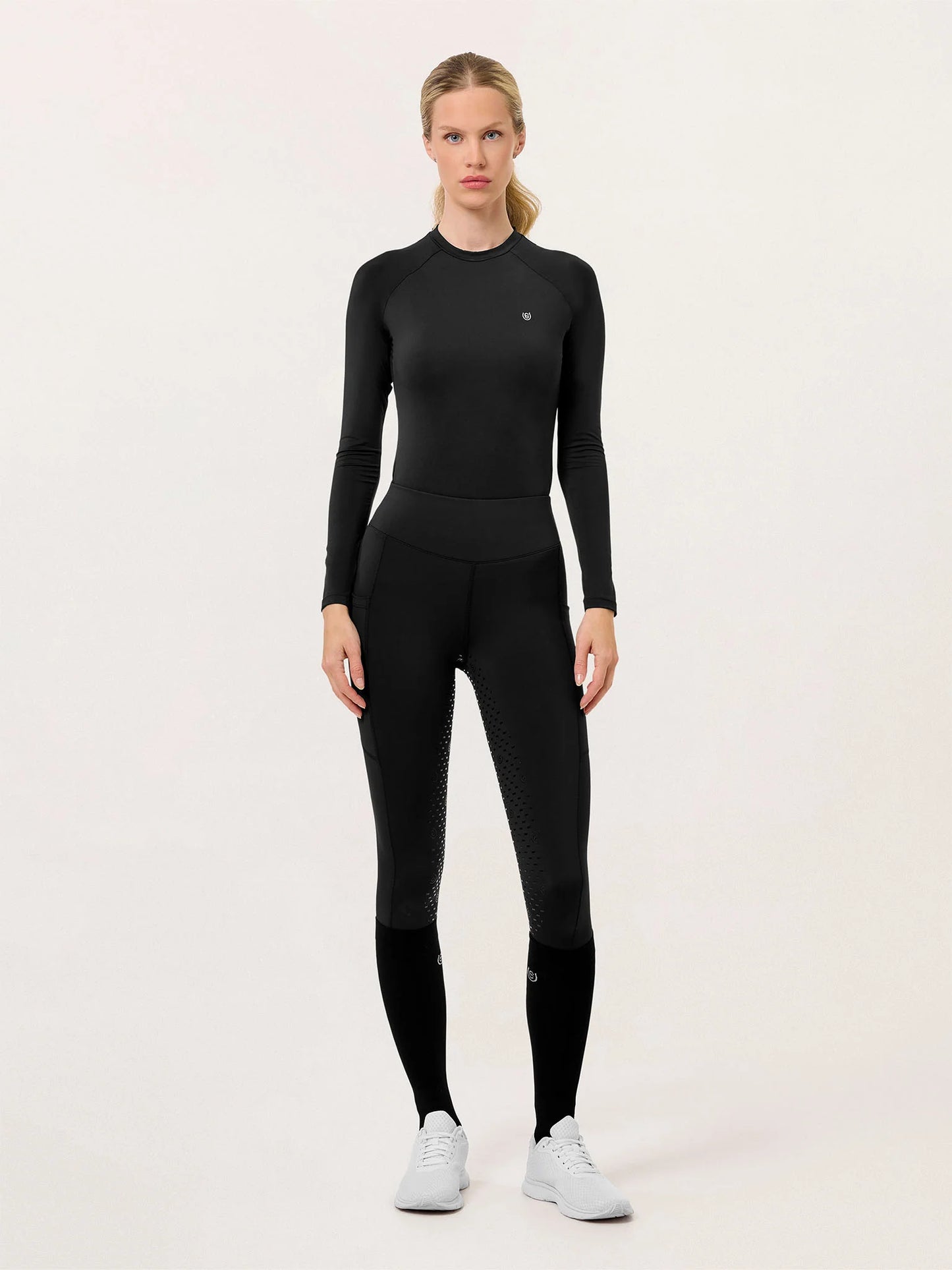 Equestrian Stockholm - Core Collection - Tights da equitazione neri Movement (full-seat)