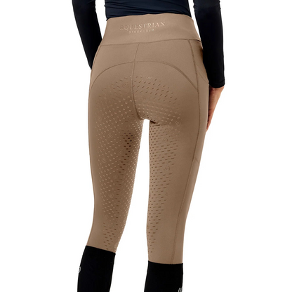 Equestrian Stockholm - Core Collection - Champagne Riding Tights Movement rijlegging (full-seat)