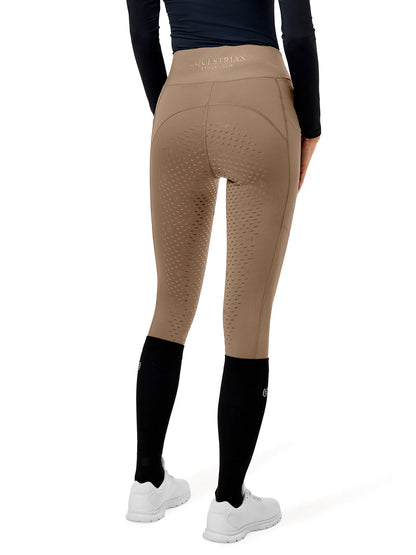 Equestrian Stockholm - Core Collection - Champagne Riding Tights Movement rijlegging (full-seat)