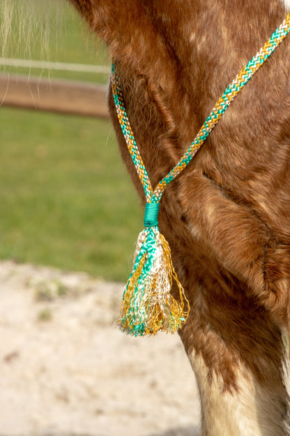 Touwhalster set green karamel