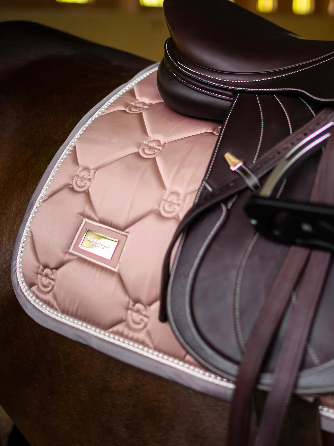 Equestrian Stockholm - Core Collection - Sottosella da salto Pink Pearl