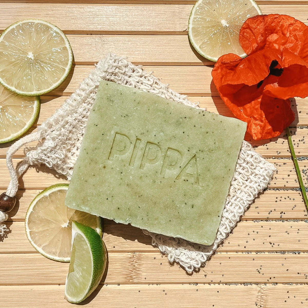 Pippa - Shampoo-Bar Mohn &amp; Limette