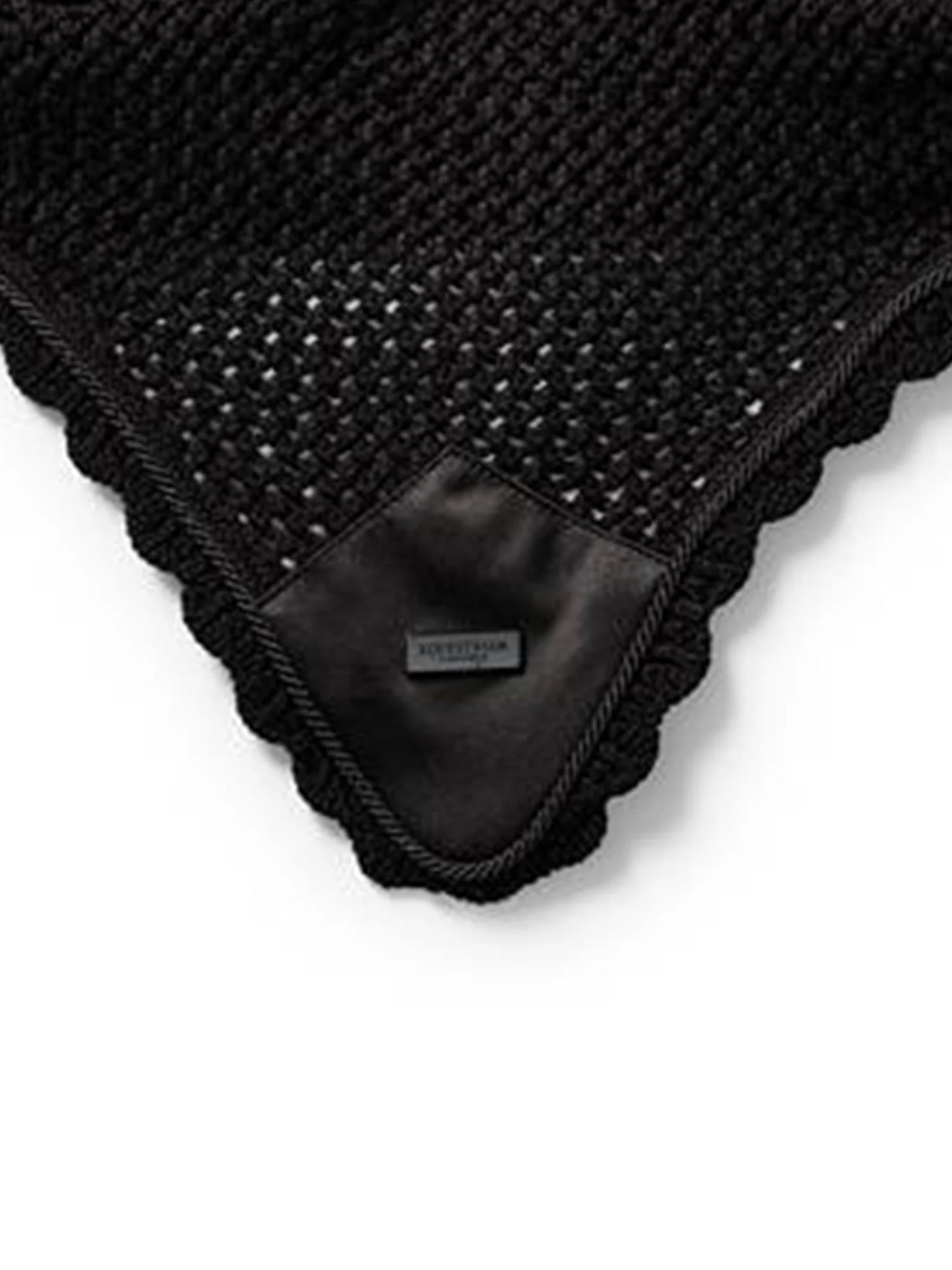 Equestrian Stockholm - Core Collection - Cappuccio per orecchie nero semplice oornetje