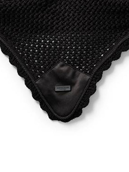Equestrian Stockholm - Core Collection - Black Ear Bonnet Plain ear net