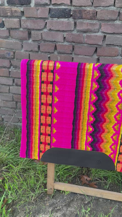 FMH - Masterpad Arena - Western Showblanket S002 - felroze/ geel/ oranje/ paars