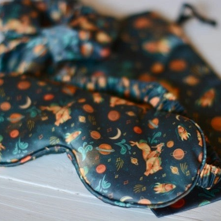Tirzah Lane - Slaapcadeauset oogmasker + scrunchie Cosmic Cowboy