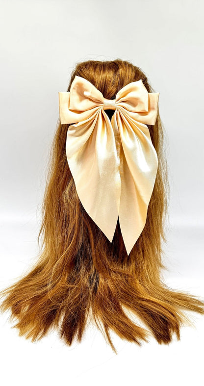 Vísolde - Satin Haarspange Beige/Sand