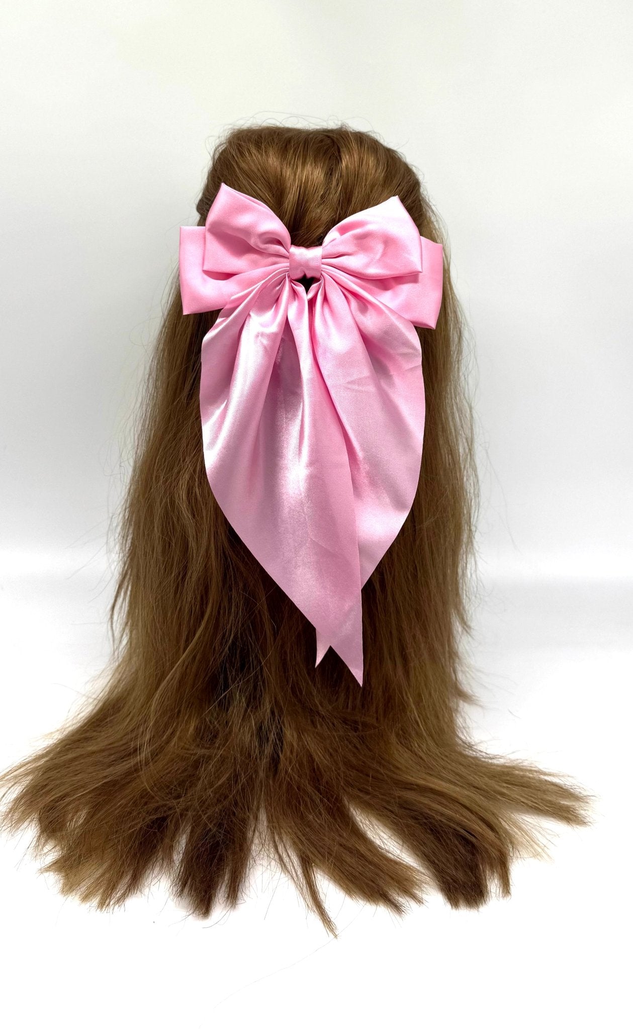 Vísolde - Lazo de satén rosa claro para el cabello