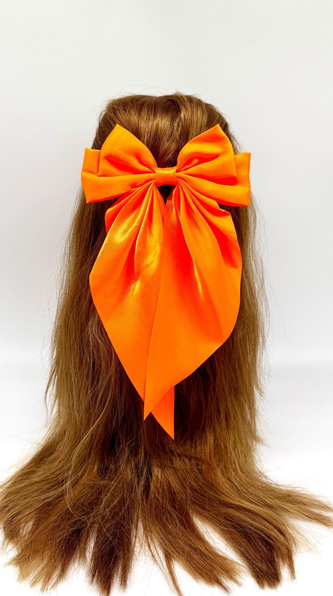 Vísolde - Satin-Haarschleife Orange