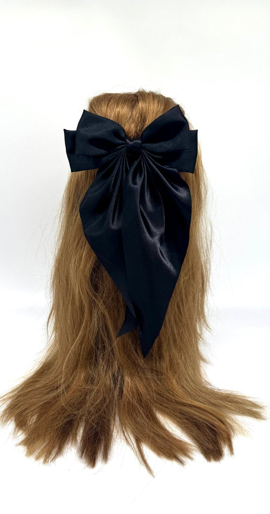 Vísolde - Satijnen Haarstrik Zwart