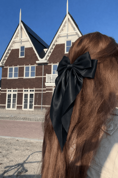 Vísolde - Satin Hair Bow Black