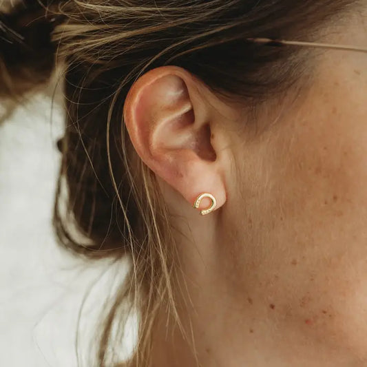 Spring Blossom - Oorbellen hoefijzer studs