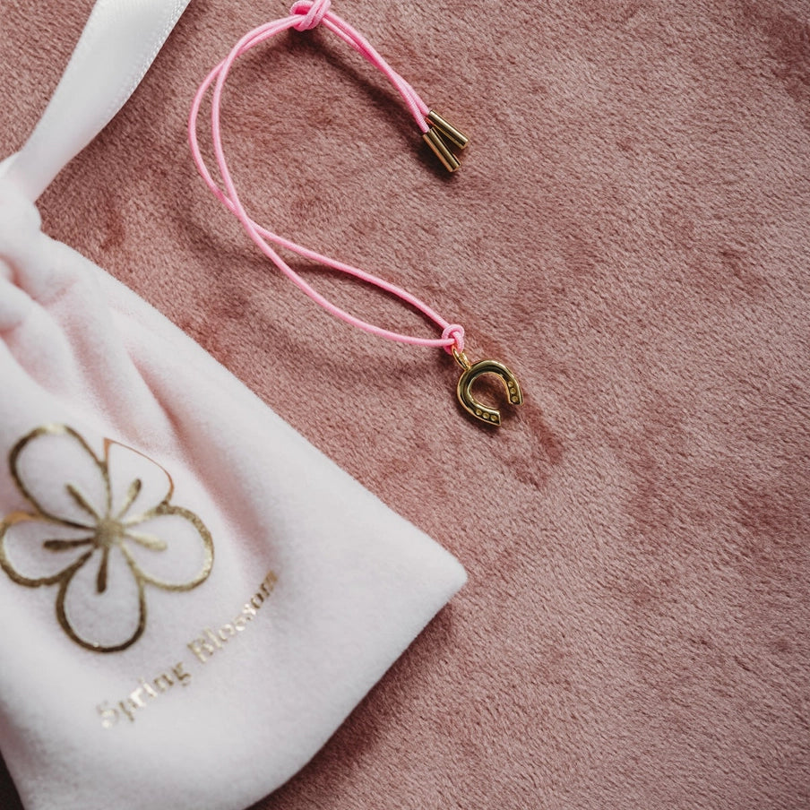 Spring blossom - Gekleurd armbandje met hoefijzer