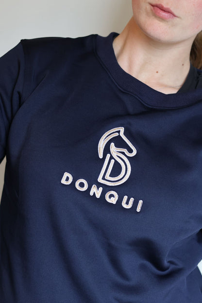 Donqui logo sweater navy