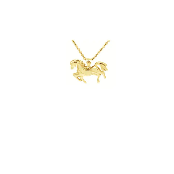 Talisman - Gouden ketting met paard