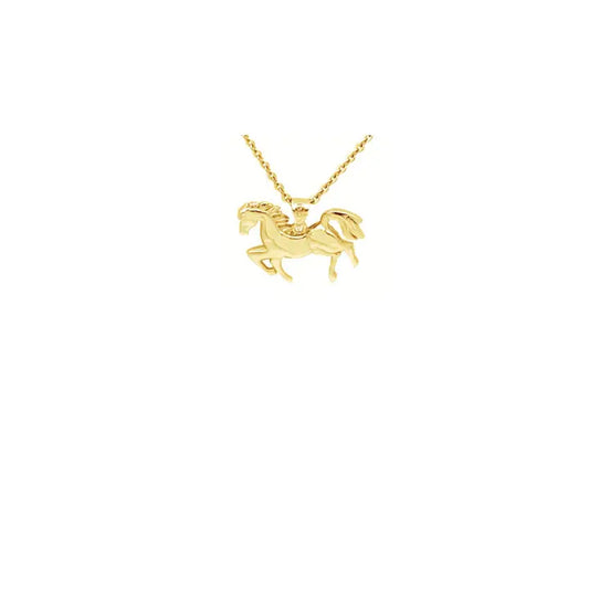 OP=OP - Talisman - Gouden ketting met paard
