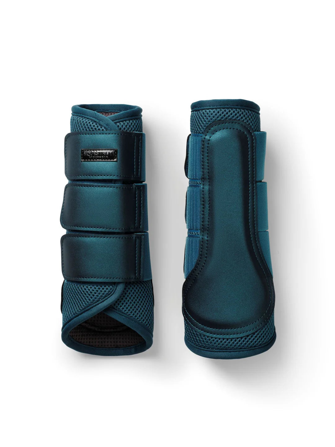 Equestrian Stockholm - FW25 Teal Blue - Mesh Brushing Boots beenbeschermers