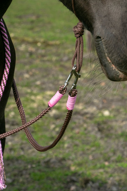 Rope Halter Set Pink Chocolate