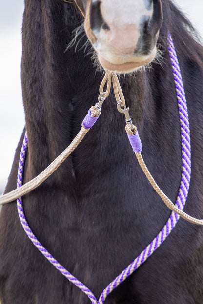Rope Halter Set Purple Rain