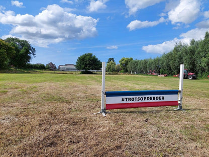 Djumpz - Hindernisdoek #Trotsopdeboer vlag