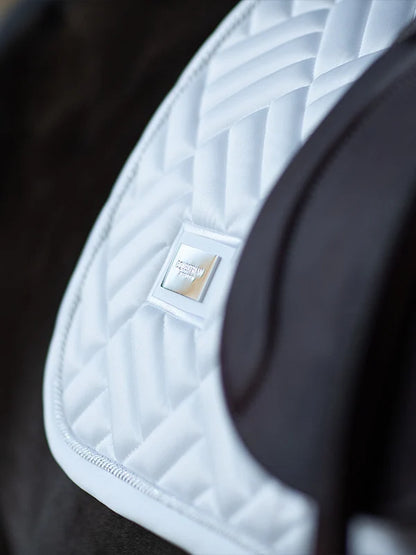 Equestrian Stockholm - Core Collection - White Perfection Jump Saddle Pad Modern