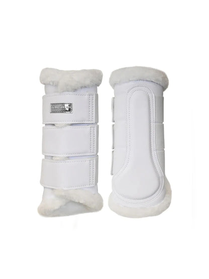 Equestrian Stockholm - Core Collection - White Silver Brushing Boots beenbeschermers