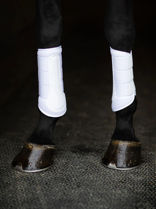 Equestrian Stockholm - Core Collection - Guêtres de pansage en maille blanche argentée