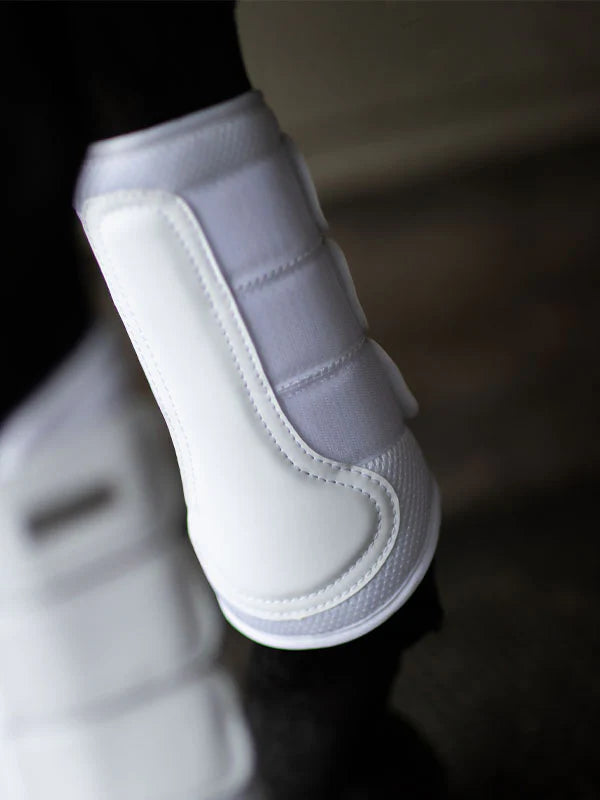 Equestrian Stockholm - Core Collection - Guêtres de pansage en maille blanche argentée