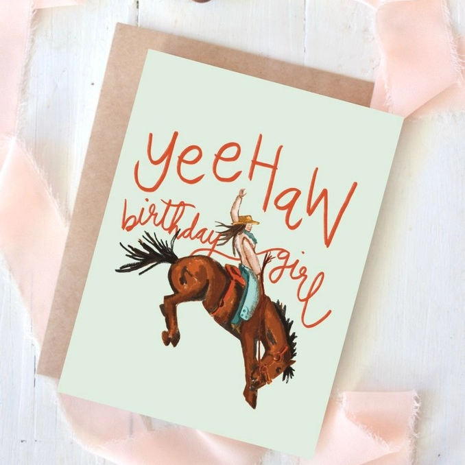 Tirzah Lane - Wenskaart Yeehaw Birthday Girl